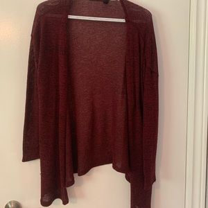 H&M thin maroon cardigan